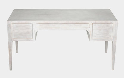Noir Africa Desk, White Wash, 60"W (GDES174WH YUU6013EYF)