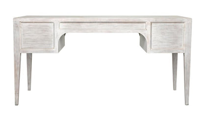 Noir Africa Desk, White Wash, 60"W (GDES174WH YUU6013EYF)