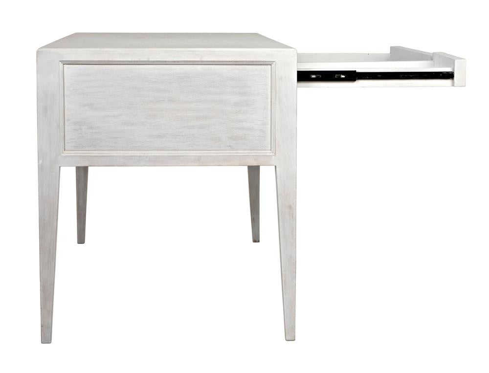Noir Africa Desk, White Wash, 60"W (GDES174WH YUU6013EYF)