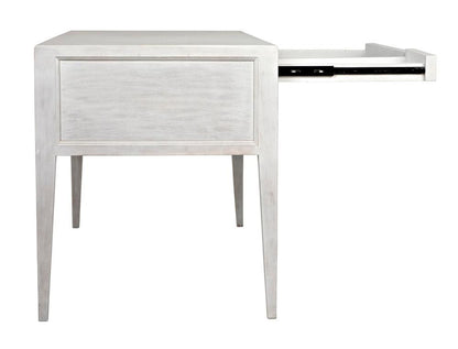 Noir Africa Desk, White Wash, 60"W (GDES174WH YUU6013EYF)