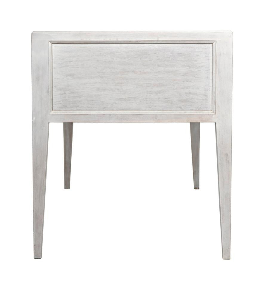 Noir Africa Desk, White Wash, 60"W (GDES174WH YUU6013EYF)