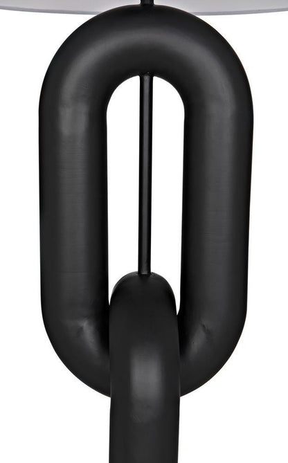 Noir Alcatraz Lamp W/Shade Noir LAMP794SH