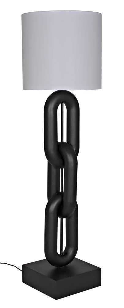 Noir Alcatraz Lamp W/Shade Matte Black