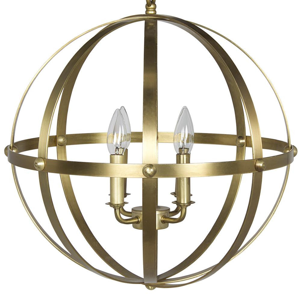 Noir Alchemy Chandelier Antique Brass