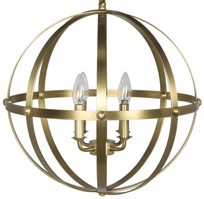 Noir Alchemy Chandelier Antique Brass