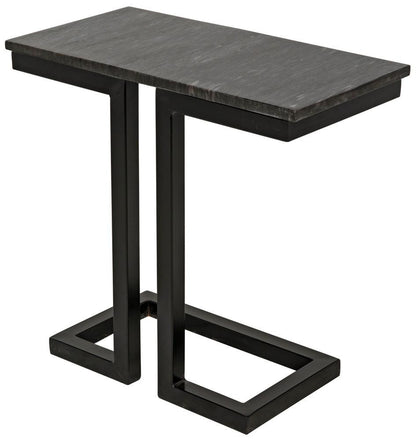 Noir Alonzo Side Table, Matte Black, 23"H (GTAB359-ML YUU6013MRJ)