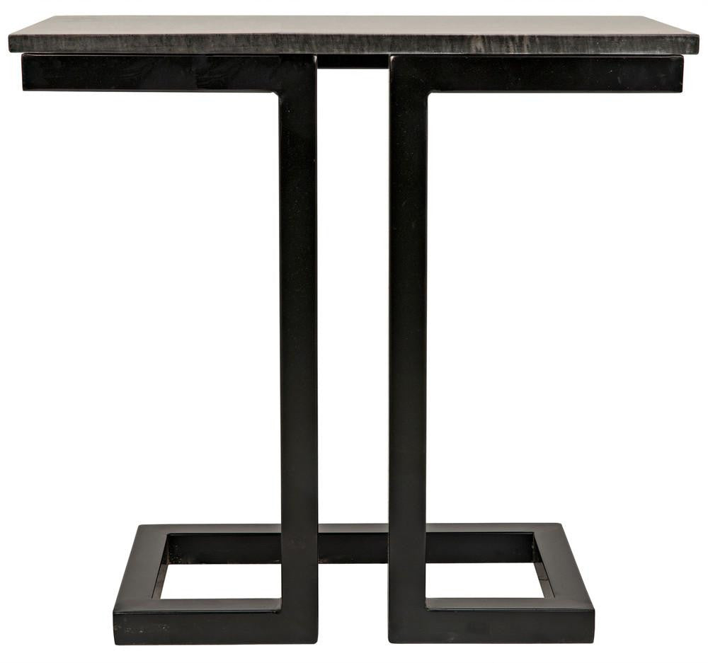 Noir Alonzo Side Table, Matte Black, 23"H (GTAB359-ML YUU6013MRJ)