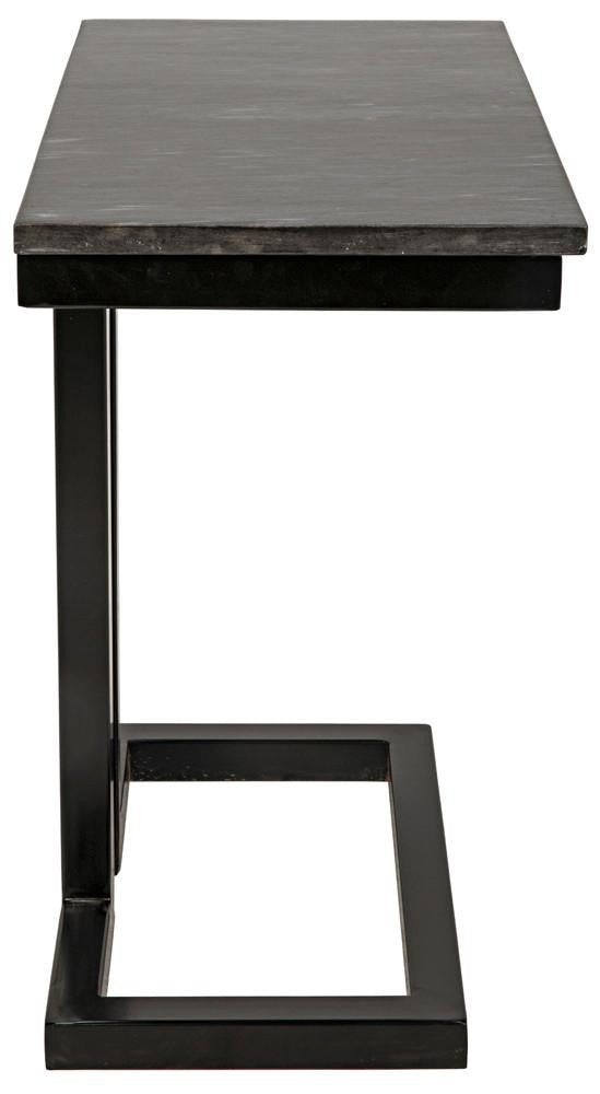 Noir Alonzo Side Table, Matte Black, 23"H (GTAB359-ML YUU6013MRJ)