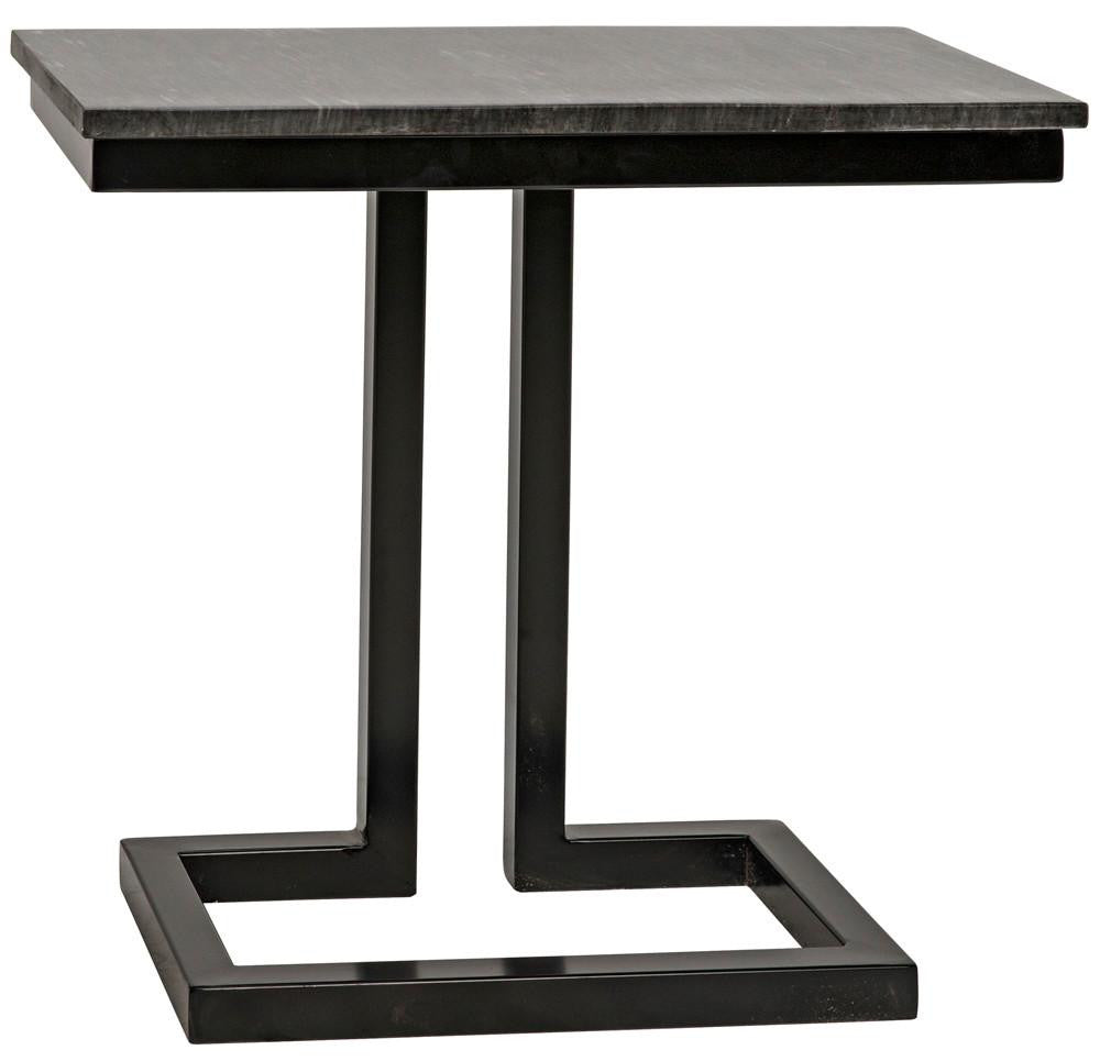 Noir Alonzo Side Table Matte Black