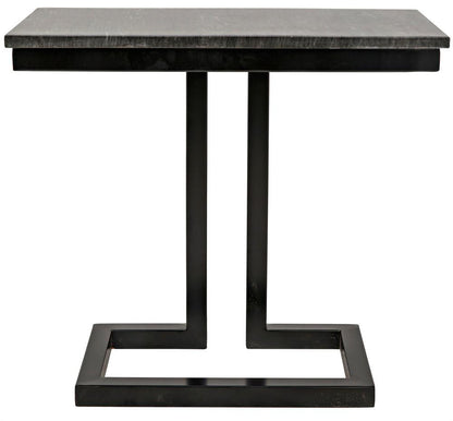 Noir Alonzo Side Table, Matte Black, 23"H (GTAB359-ML YUU6013MRJ)