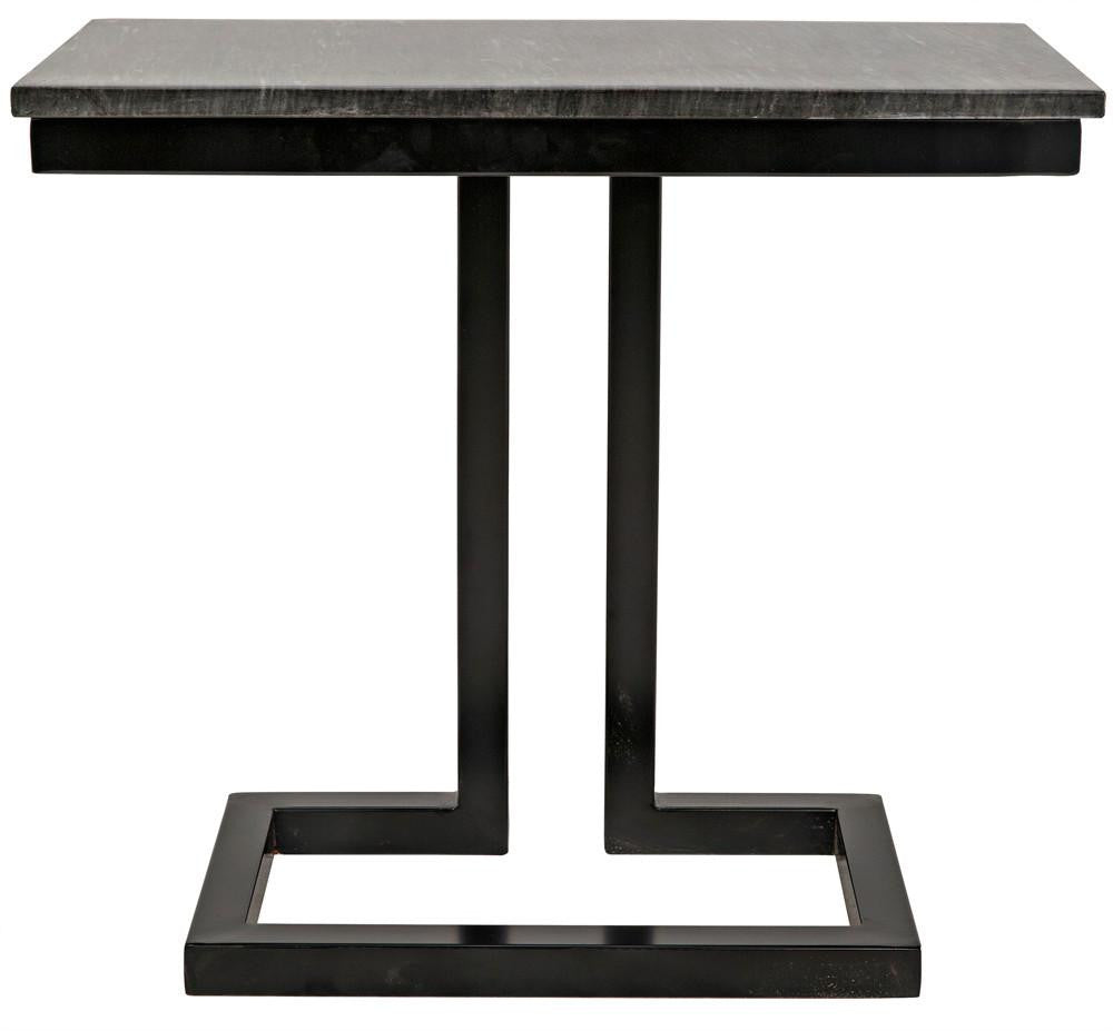 Noir Alonzo Side Table, Matte Black, 23"H (GTAB359-ML YUU6013MRJ)