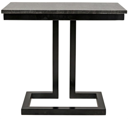 Noir Alonzo Side Table, Matte Black, 23"H (GTAB359-ML YUU6013MRJ)