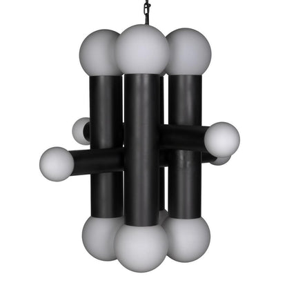 Noir Amadeus Chandelier Matte Black