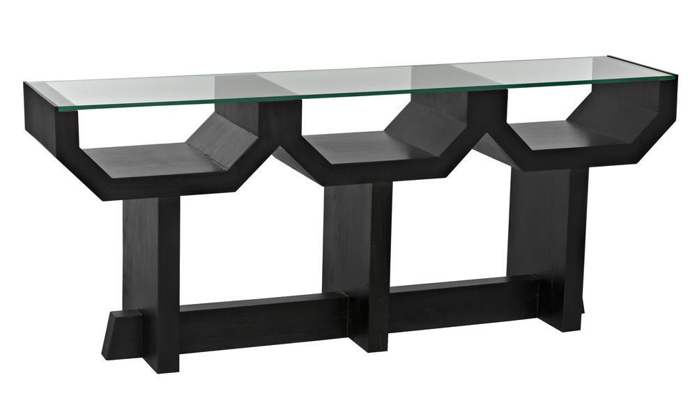 Noir Ando Console Hand Rubbed Black
