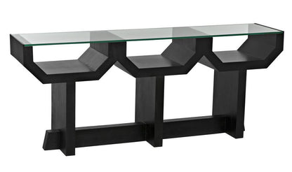 Noir Ando Console Hand Rubbed Black