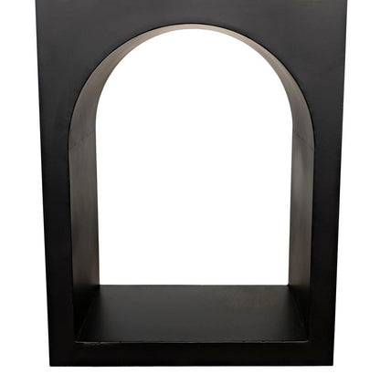 Noir Aqueduct Bookcase, Black Metal, 59"H (GBCS240MTB-A YUU6013LRR)