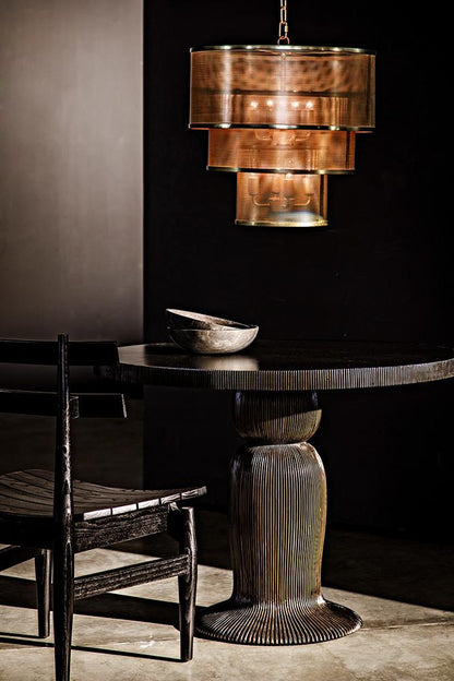 Noir Arena Pendant, 8-Light, Antique Brass, 20"W (LAMP646MB YUU6013FYK)