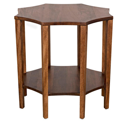 Noir Ariana Side Table Dark Walnut