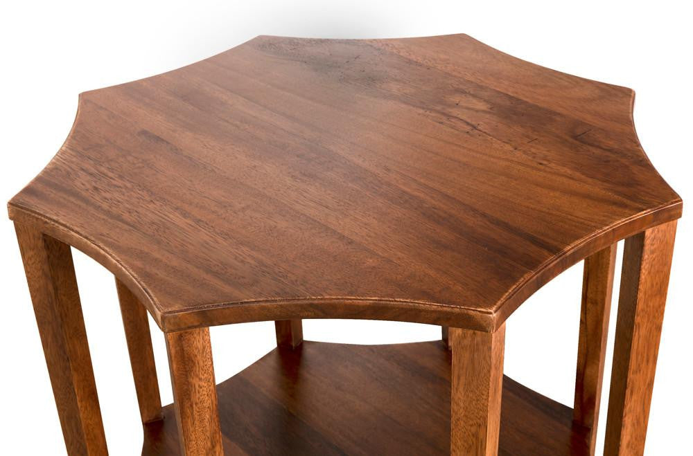 Noir Ariana Side Table, Dark Walnut, 28"H (GTAB335DW YUU6013MRU)