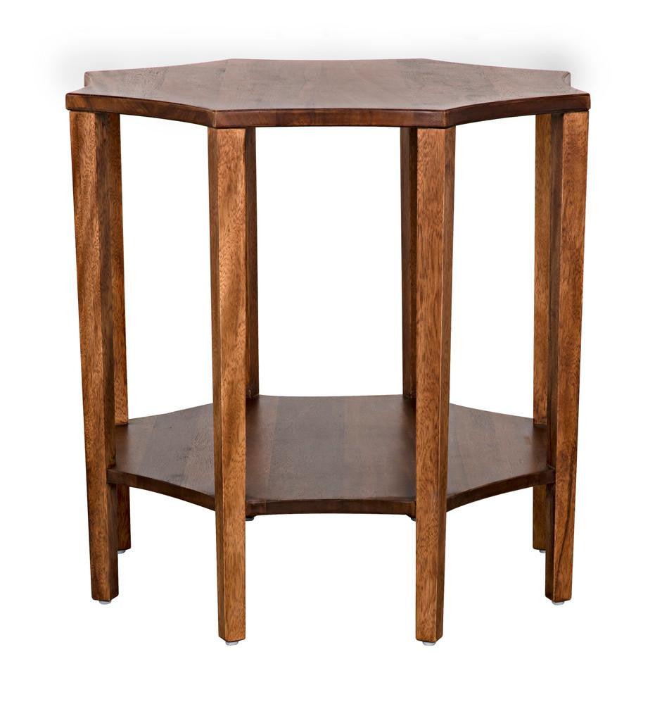 Noir Ariana Side Table Ebony Walnut