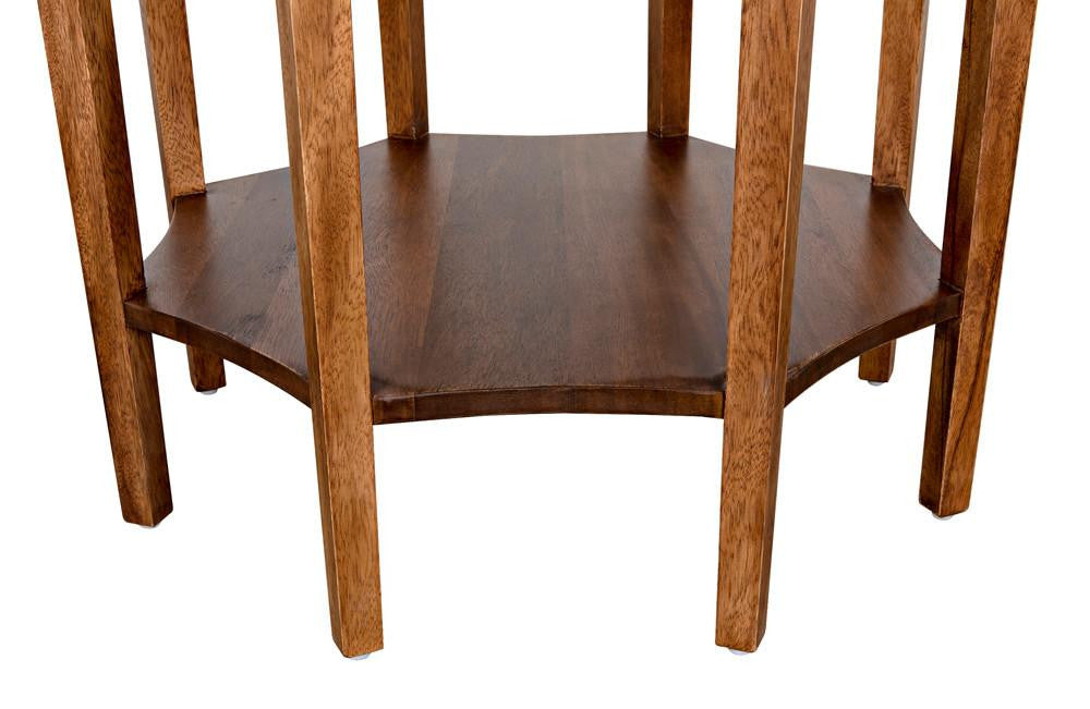 Noir Ariana Side Table, Dark Walnut, 28"H (GTAB335DW YUU6013MRU)