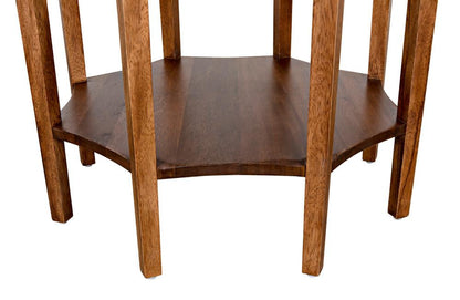 Noir Ariana Side Table, Dark Walnut, 28"H (GTAB335DW YUU6013MRU)