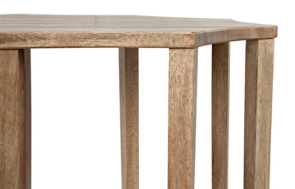 Noir Ariana Side Table, Washed Walnut, 28"H (GTAB335WAW YUU6013MRW)