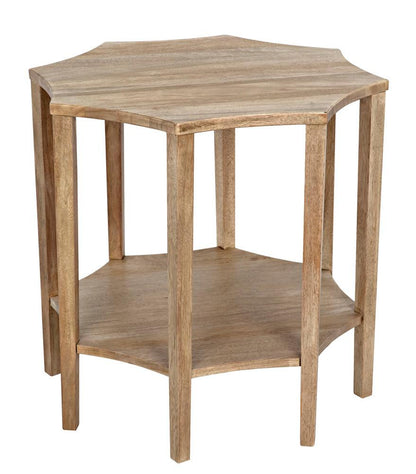 Noir Ariana Side Table, Washed Walnut, 28"H (GTAB335WAW YUU6013MRW)