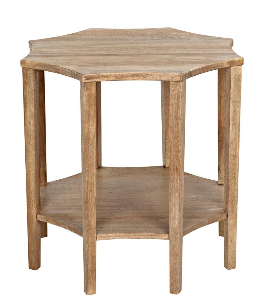 Noir Ariana Side Table, Washed Walnut, 28"H (GTAB335WAW YUU6013MRW)
