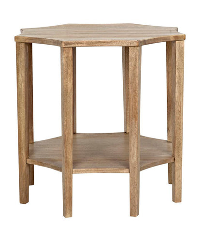 Noir Ariana Side Table, Washed Walnut, 28"H (GTAB335WAW YUU6013MRW)