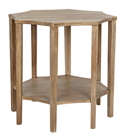 Noir Ariana Side Table, Washed Walnut, 28"H (GTAB335WAW YUU6013MRW)