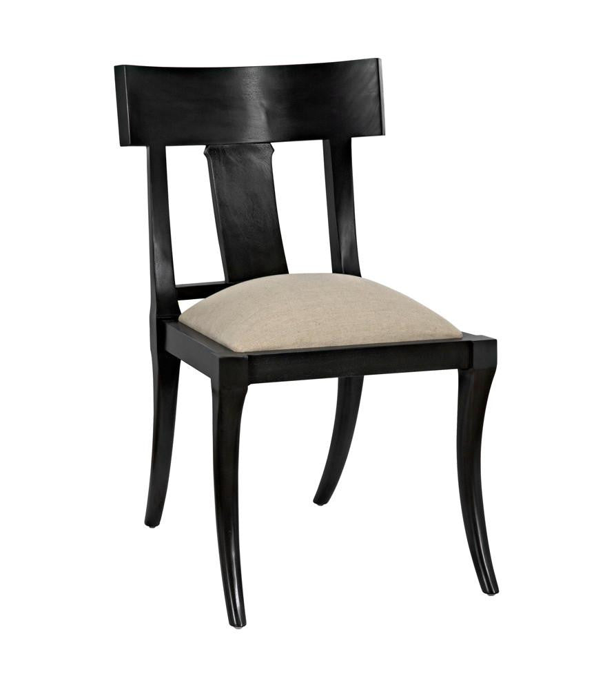 Noir Athena Dining Chair Pale, Off-White