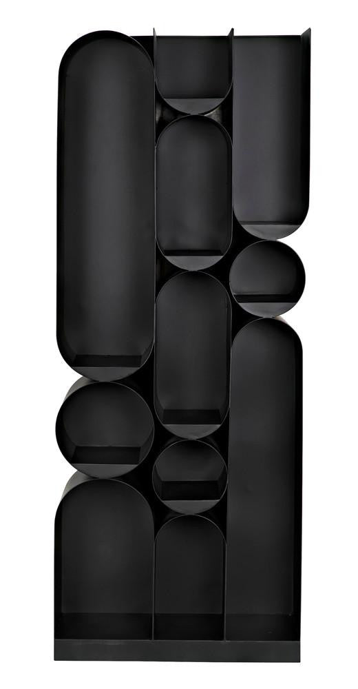 Noir Atomic Bookcase Matte Black