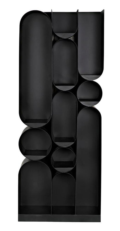 Noir Atomic Bookcase Matte Black