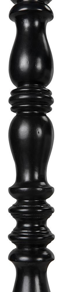 Noir Bachelor Bed, Eastern King, Hand Rubbed Black
