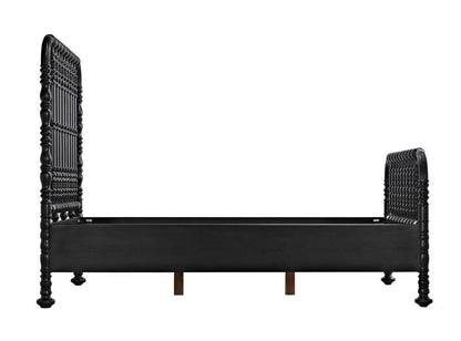 Noir Bachelor Bed, Queen, Hand Rubbed Black