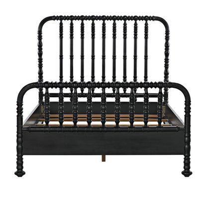 Noir Bachelor Bed, Queen, Hand Rubbed Black