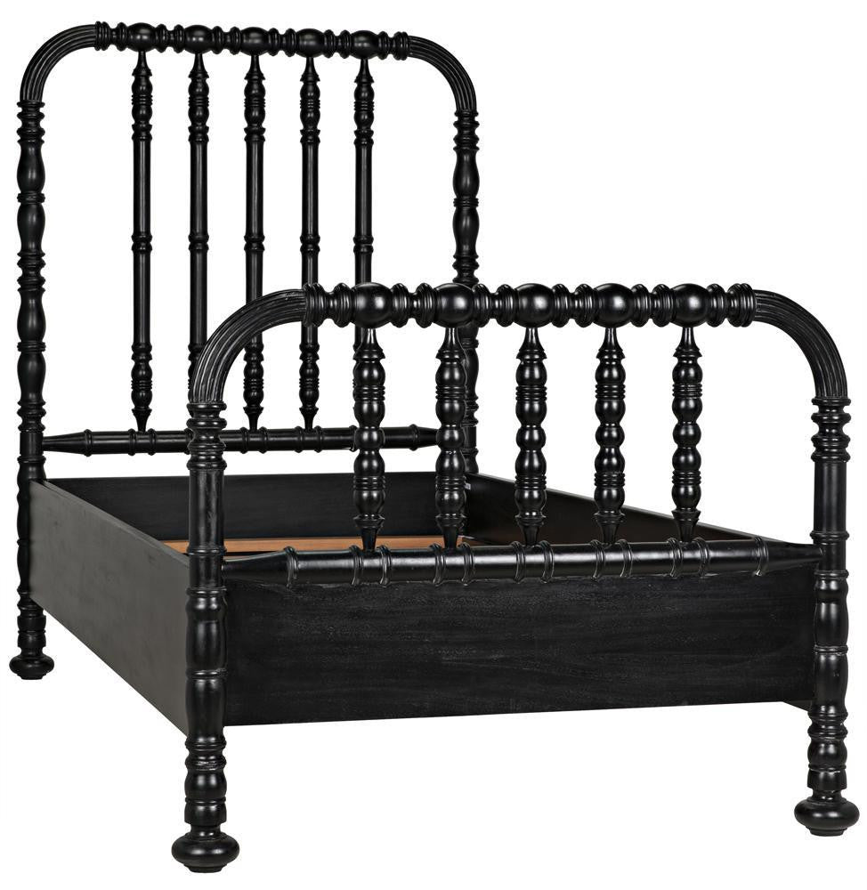 Noir Bachelor Bed Hand Rubbed Black