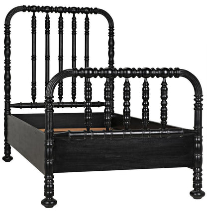 Noir Bachelor Bed Hand Rubbed Black