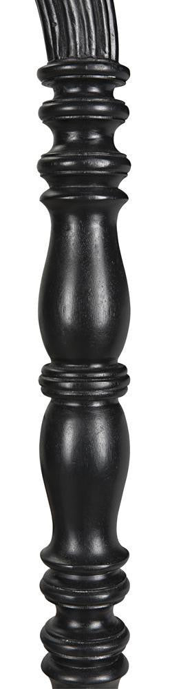 Noir Bachelor Bed, Twin, Hand Rubbed Black