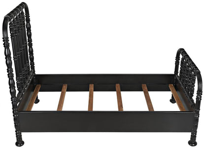 Noir Bachelor Bed, Twin, Hand Rubbed Black