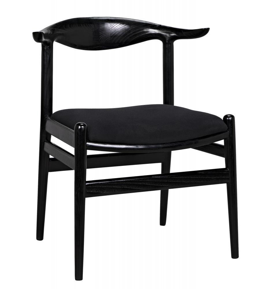 Noir Boone Dining Chair Black Charcoal