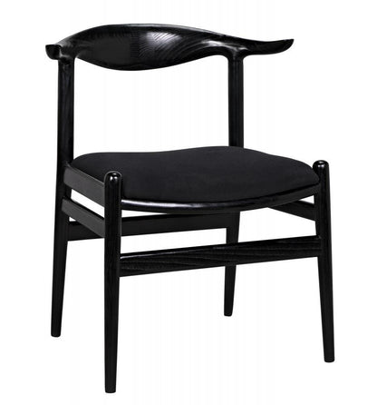 Noir Boone Dining Chair Black Charcoal