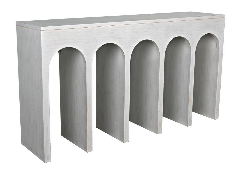 Noir Bridge Console White Wash