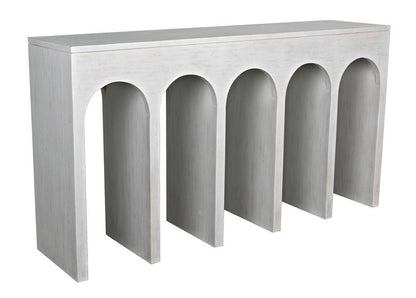 Noir Bridge Console White Wash