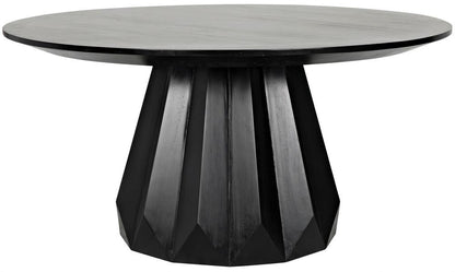 Noir Brosche Dining Table Hand-Rubbed Black