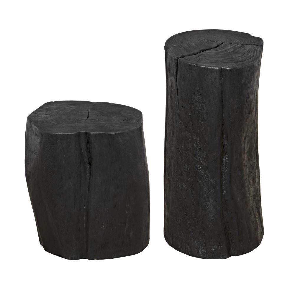 Noir Budi Side Table Burnt Black