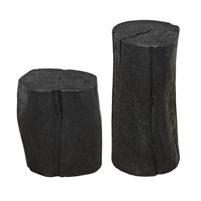 Noir Budi Side Table Burnt Black