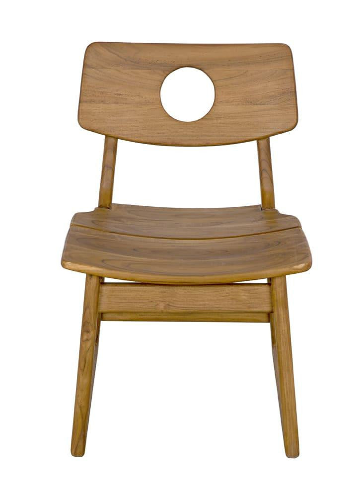 Noir Buraco Dining Chair, Natural, 30"H (AE-221T YUU6013JVC)