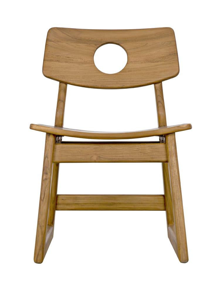 Noir Buraco Dining Chair, Natural, 30"H (AE-221T YUU6013JVC)